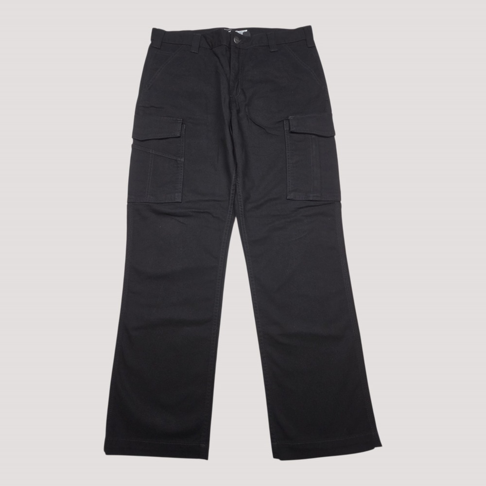 Carhartt Rugged Flex Relaxed Fit Canvas Cargo Work Pant 36x30 Black NWT BN3574-M